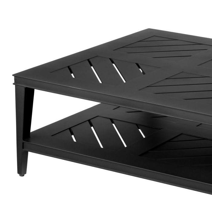 Coffee Table Bell Rive 180 x 90cm outdoor m. black