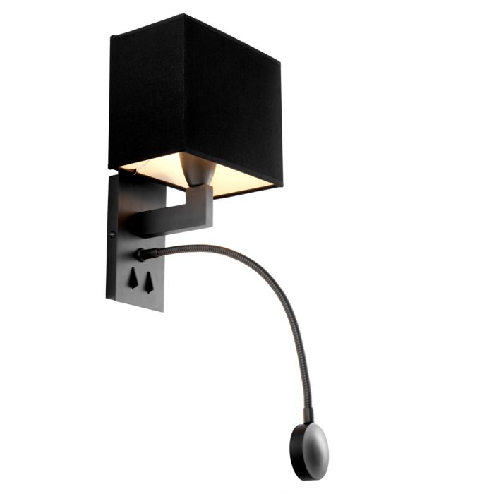 Wall Lamp Reading bronze finish incl shade