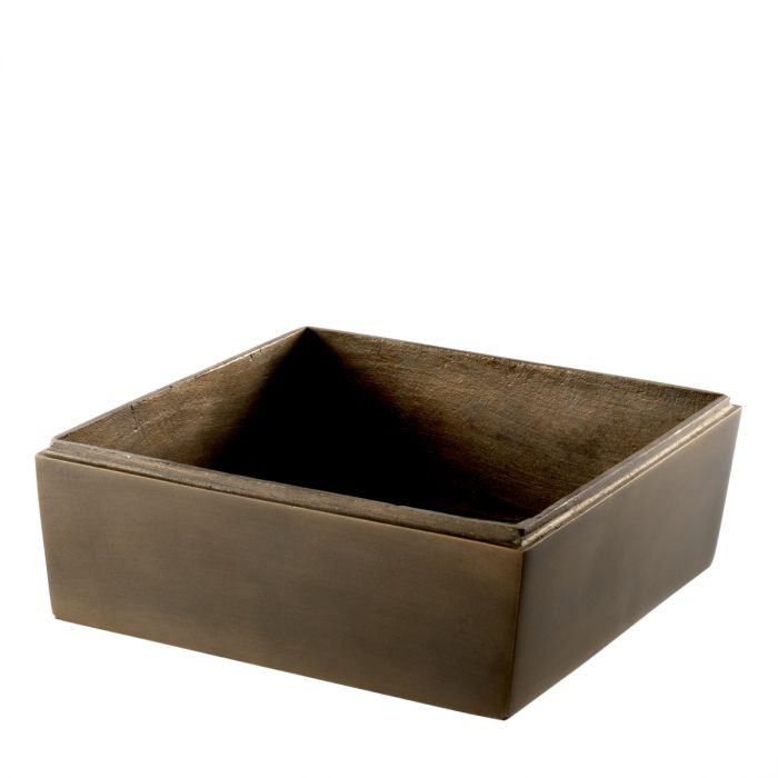 Ashtray Deluxe dark antique brass finish