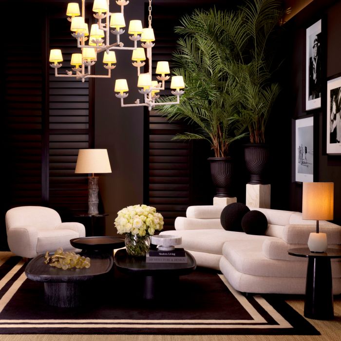 Carpet Celeste black & off-white 300 x 400 cm