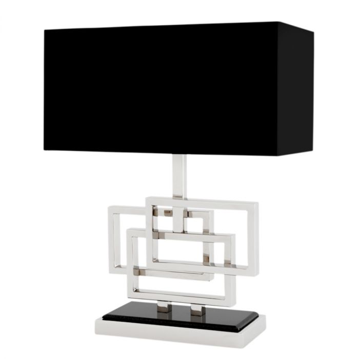 Table Lamp Windolf nickel finish incl shade