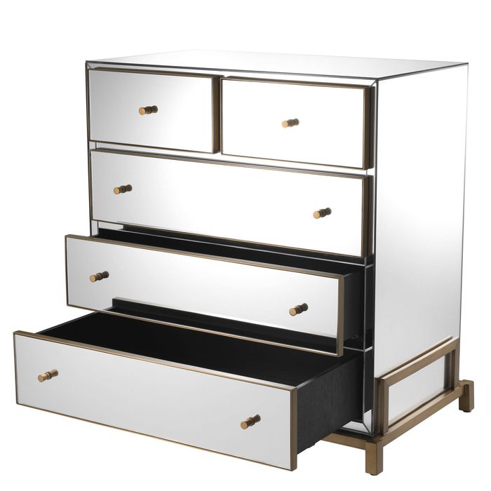 Chest Clarington mirror glass
