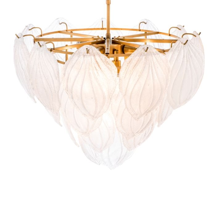 Chandelier Novida antique brass finish 