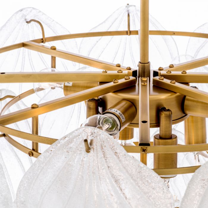 Chandelier Novida antique brass finish 