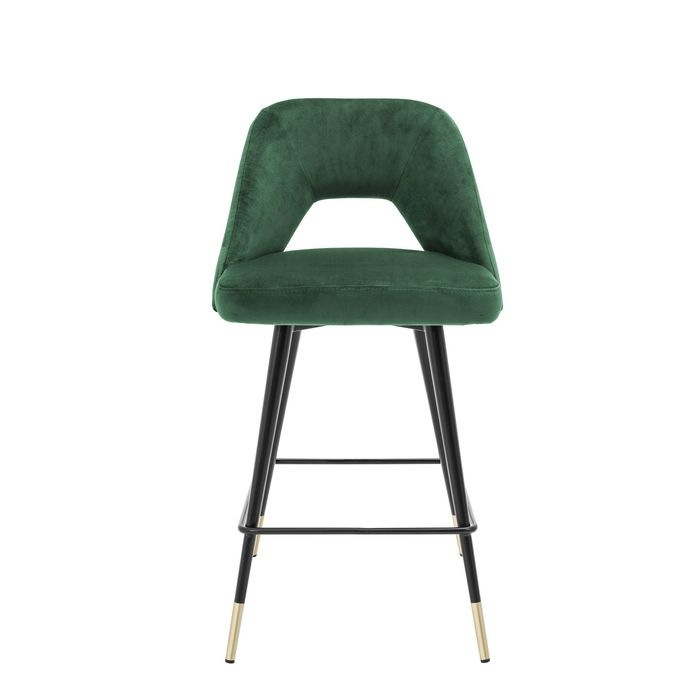 Counter Stool Avorio roche green velvet
