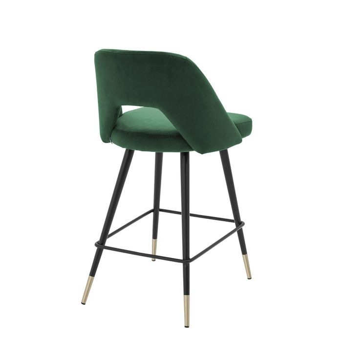 Counter Stool Avorio roche green velvet