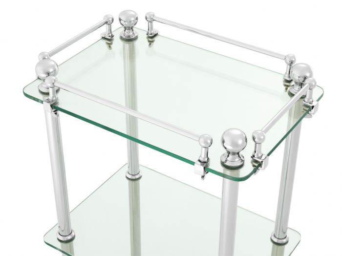 Bathroom Rack Devon nickel finish
