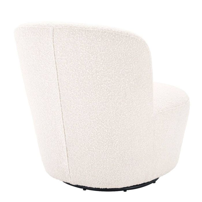 Swivel Chair Doria boucl? cream