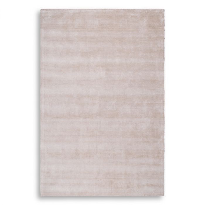 Carpet Liam silver sand viscose linen 300 x 400 cm