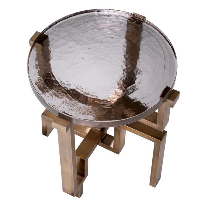 Side Table Gee vintage brass finish