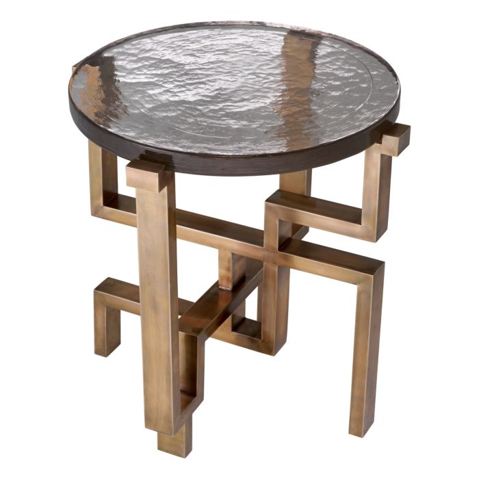 Side Table Gee vintage brass finish