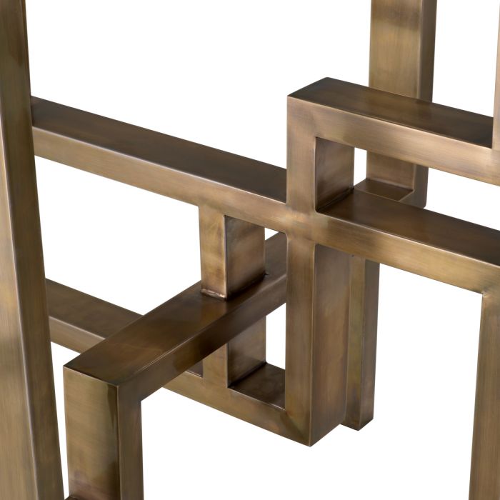 Side Table Gee vintage brass finish