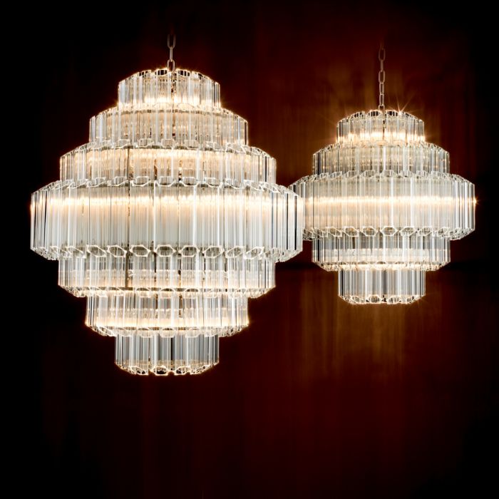 Chandelier Vittoria L nickel finish