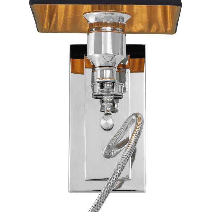 Wall Lamp Ellington nickel finish incl black shade