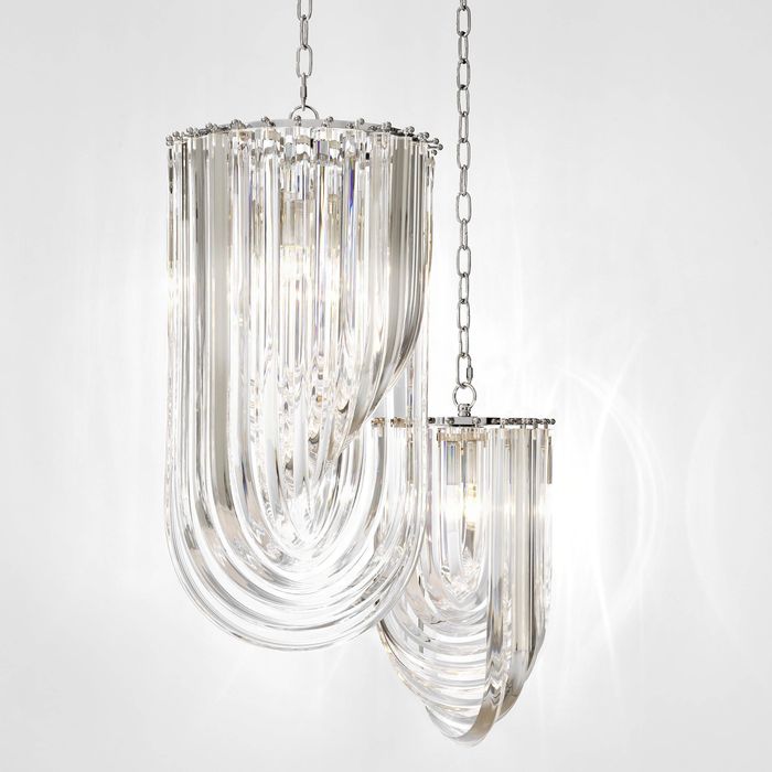 Chandelier Murano ? 35 x H. 65 cm