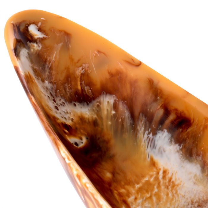 Bowl Mood long orange swirl