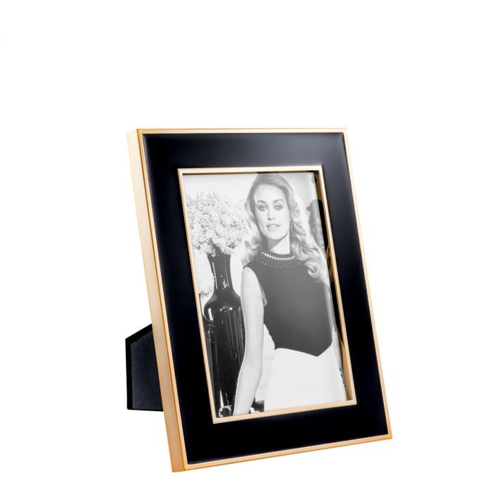 Picture Frame Lantana black gold finish M set of 6