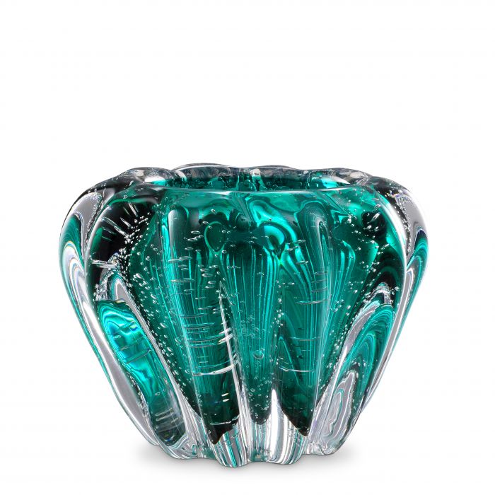 Bowl Ducale turquoise glass