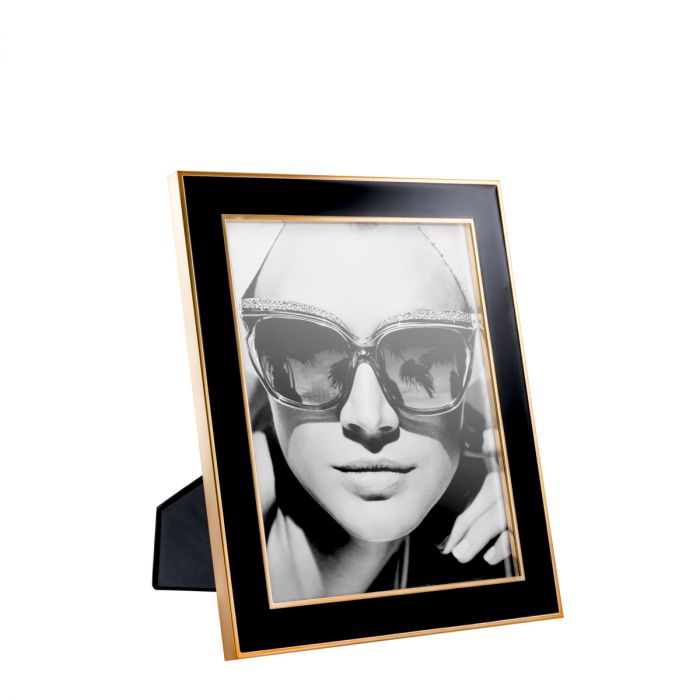 Picture Frame Lantana black gold finish L set of 6