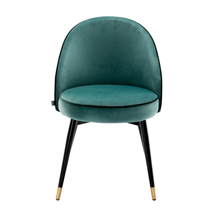 Dining Chair Cooper roche turquoise velvet set of2