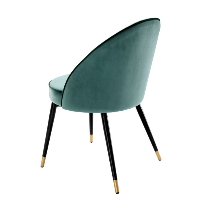 Dining Chair Cooper roche turquoise velvet set of2
