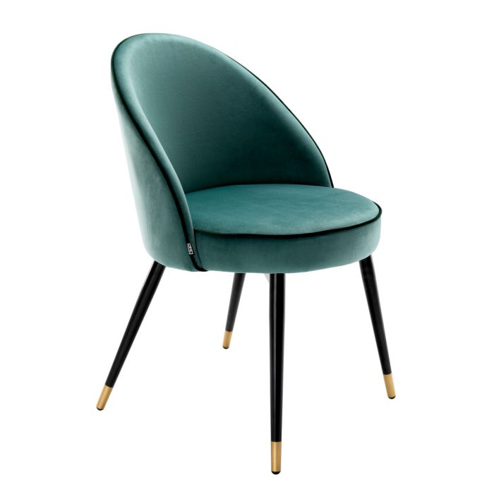 Dining Chair Cooper roche turquoise velvet set of2