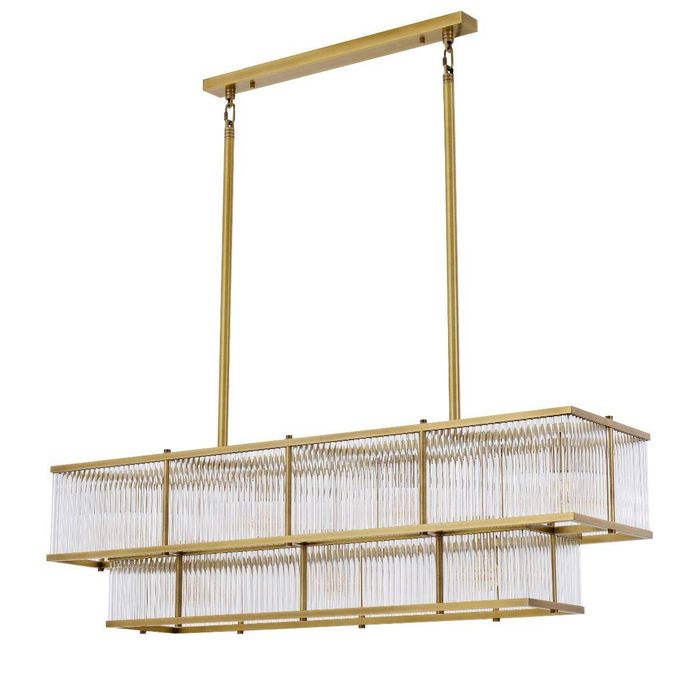Chandelier Le Marais antique brass finish