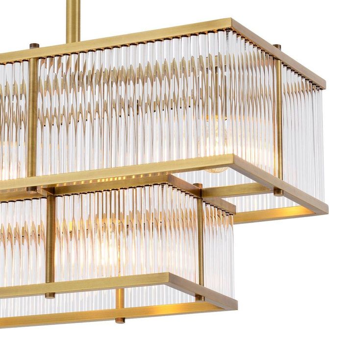 Chandelier Le Marais antique brass finish