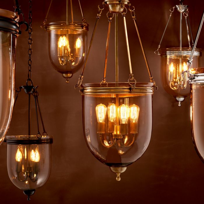 Lantern Cameron vintage brass finish S