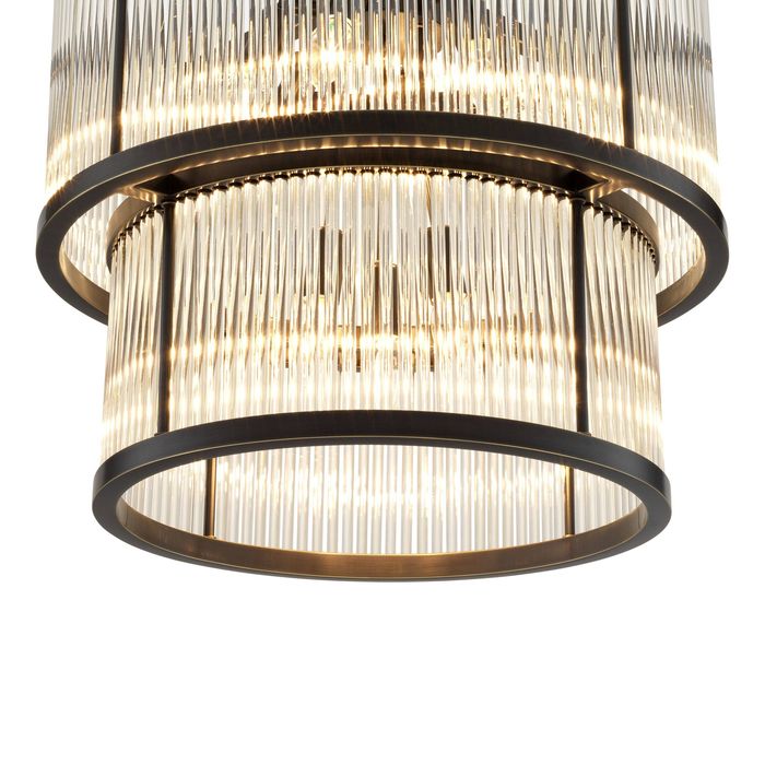 Chandelier Pasadena bronze highlight finish