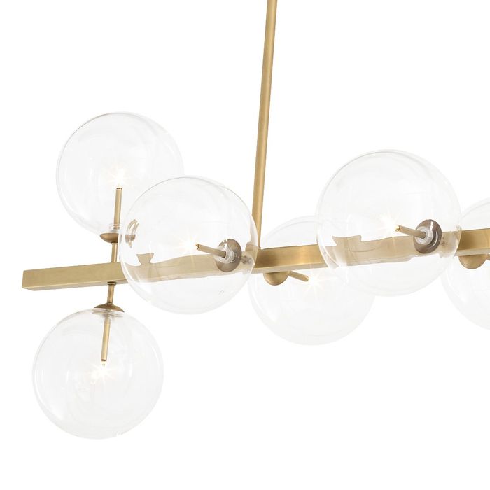 Chandelier Largo antique brass finish