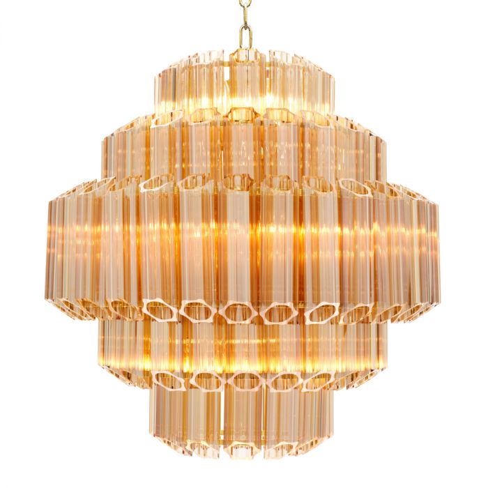 Chandelier Vittoria S gold finish