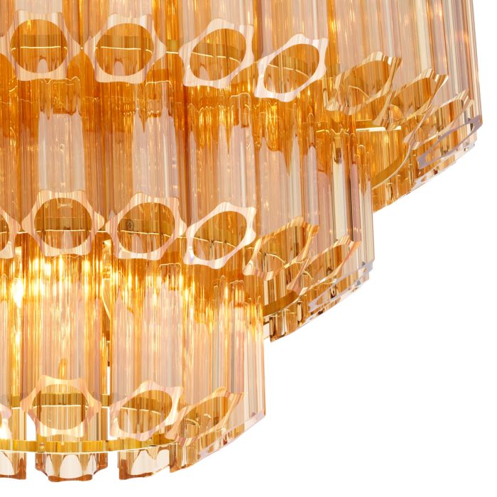 Chandelier Vittoria S gold finish
