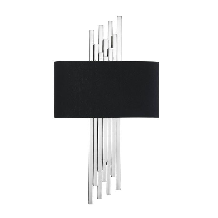 Wall Lamp Caruso nickel finish incl shade
