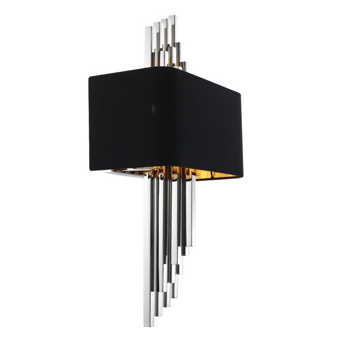 Wall Lamp Caruso nickel finish incl shade