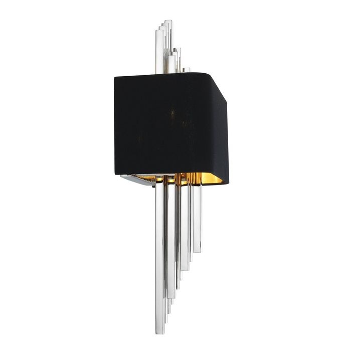 Wall Lamp Caruso nickel finish incl shade
