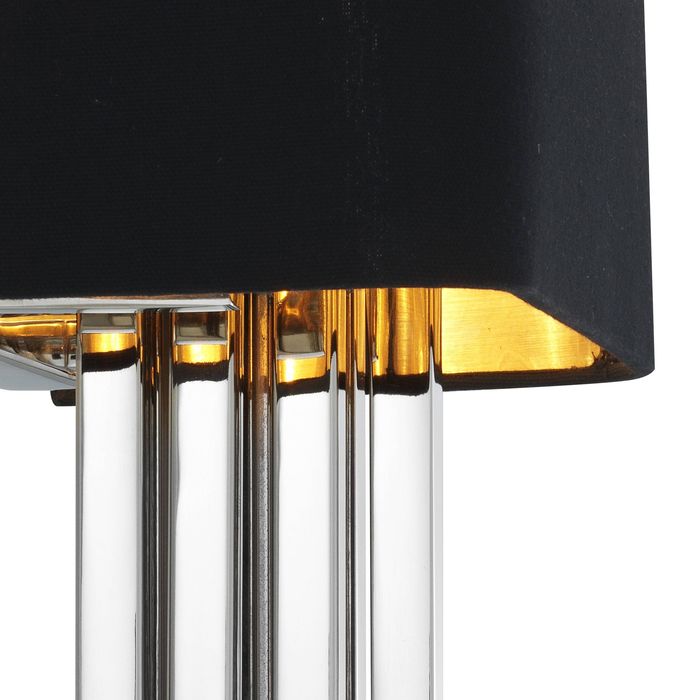 Wall Lamp Caruso nickel finish incl shade