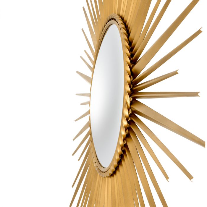 Mirror Helios vintage brass