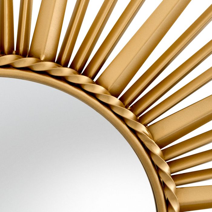 Mirror Helios vintage brass