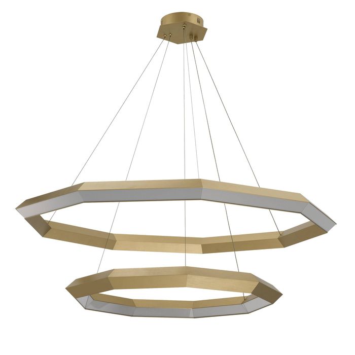Chandelier Helvetia antique brass finish