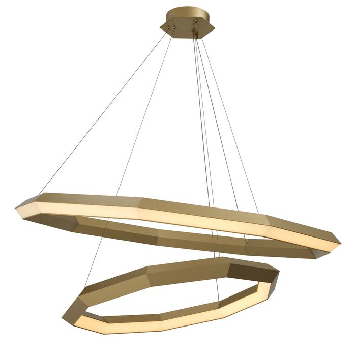 Chandelier Helvetia antique brass finish