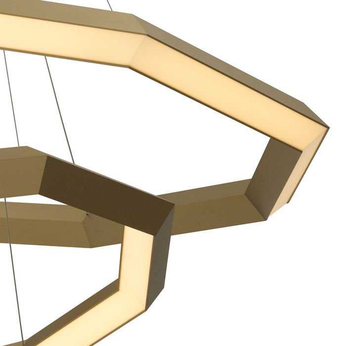 Chandelier Helvetia antique brass finish