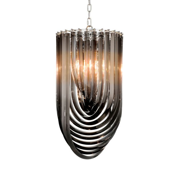 Chandelier Murano smoke ? 35 x H. 65 cm