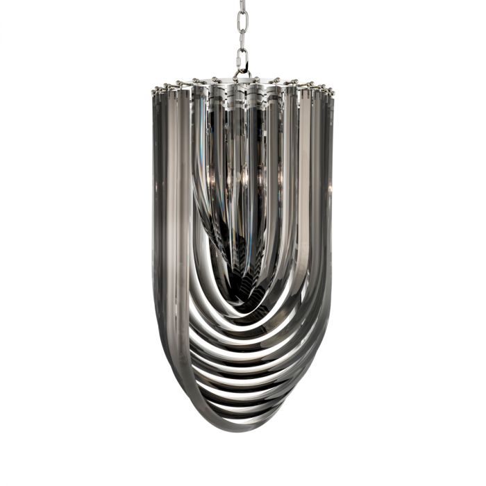 Chandelier Murano smoke ? 35 x H. 65 cm