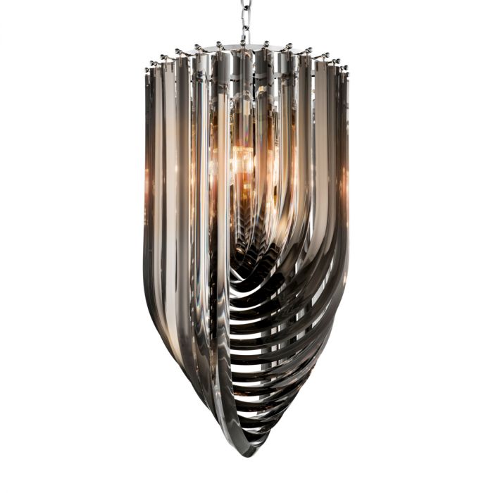 Chandelier Murano smoke ? 35 x H. 65 cm