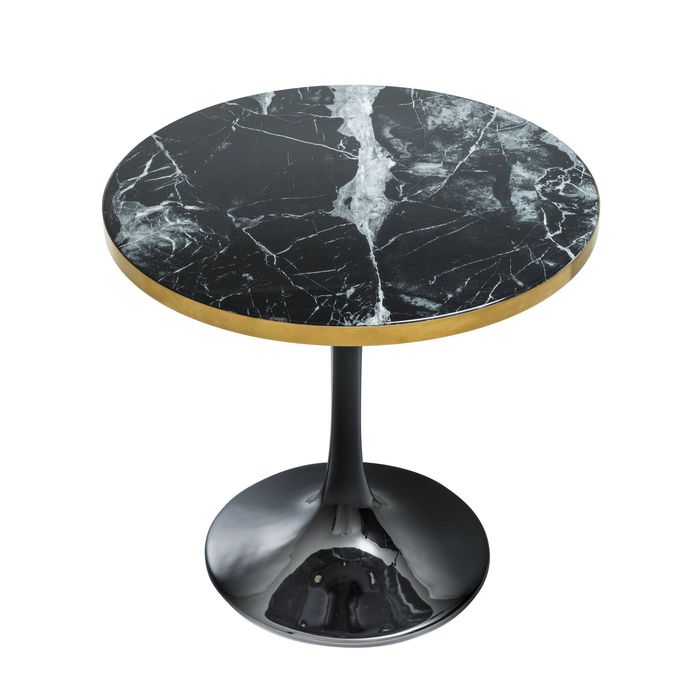 Side Table Parme black faux marble