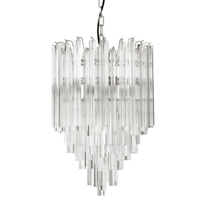 Chandelier Salerno clear glass