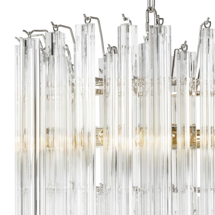 Chandelier Salerno clear glass