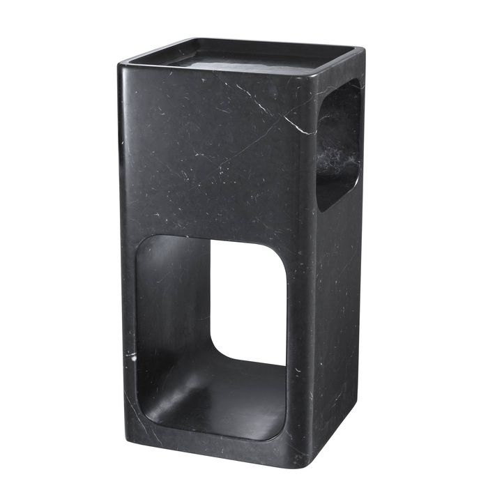 Side Table Adler black marble 28 x 28 x H. 55 cm