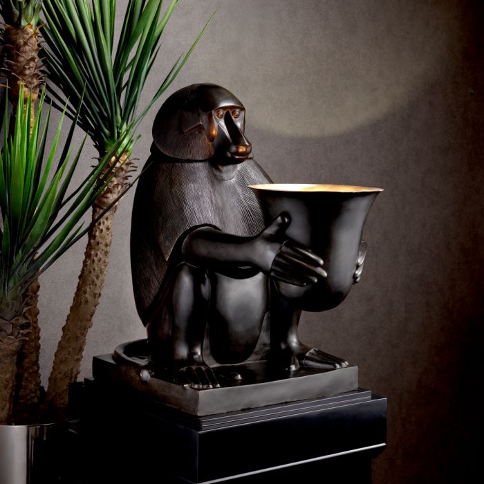 Art Deco Monkey with light